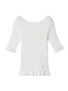 【フレイ アイディー/FRAY I.D】のボートネックアイレットリブプルオーバー WHT[001]|ID: prp329100004531599 ipo3291000000032034207