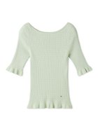 【フレイ アイディー/FRAY I.D】のボートネックアイレットリブプルオーバー MNT[021]|ID: prp329100004531599 ipo3291000000032034209