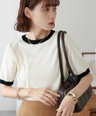 【ディスコート/Discoat】の【WEB限定】配色半袖プルオーバー アイボリー|ID: prp329100004531612 ipo3291000000033575477