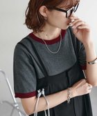 【ディスコート/Discoat】の【WEB限定】配色半袖プルオーバー グレー|ID: prp329100004531612 ipo3291000000033575481