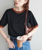【ディスコート/Discoat】の【WEB限定】配色半袖プルオーバー ブラック|ID: prp329100004531612 ipo3291000000033575484