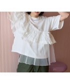 【フリークスストア/FREAK'S STORE】のフリルチュールドッキングTシャツ 25SS オフホワイト|ID: prp329100004531642 ipo3291000000032225645