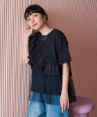 【フリークスストア/FREAK'S STORE】のフリルチュールドッキングTシャツ 25SS ブラック|ID: prp329100004531642 ipo3291000000032225646