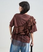 【フリークスストア/FREAK'S STORE】の新色追加 フリルチュールドッキングTシャツ/フリルTシャツ/チュールTシャツ 25SS ブラウン|ID: prp329100004531642 ipo3291000000033562444
