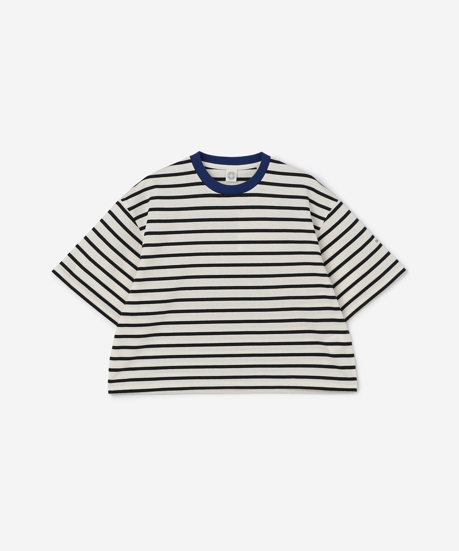 【ビショップ/Bshop】のコットン クルーネックワイドTシャツ WOMEN インテリア・キッズ・メンズ・レディースファッション・服の通販 founy(ファニー) 　ファッション　Fashion　レディースファッション　WOMEN　トップス・カットソー　Tops/Tshirt　シャツ/ブラウス　Shirts/Blouses　ロング / Tシャツ　T-Shirts　カットソー　Cut And Sew　ショート　Short　半袖　Short Sleeve　BLACK系1|ID: prp329100004531664 ipo3291000000032034457