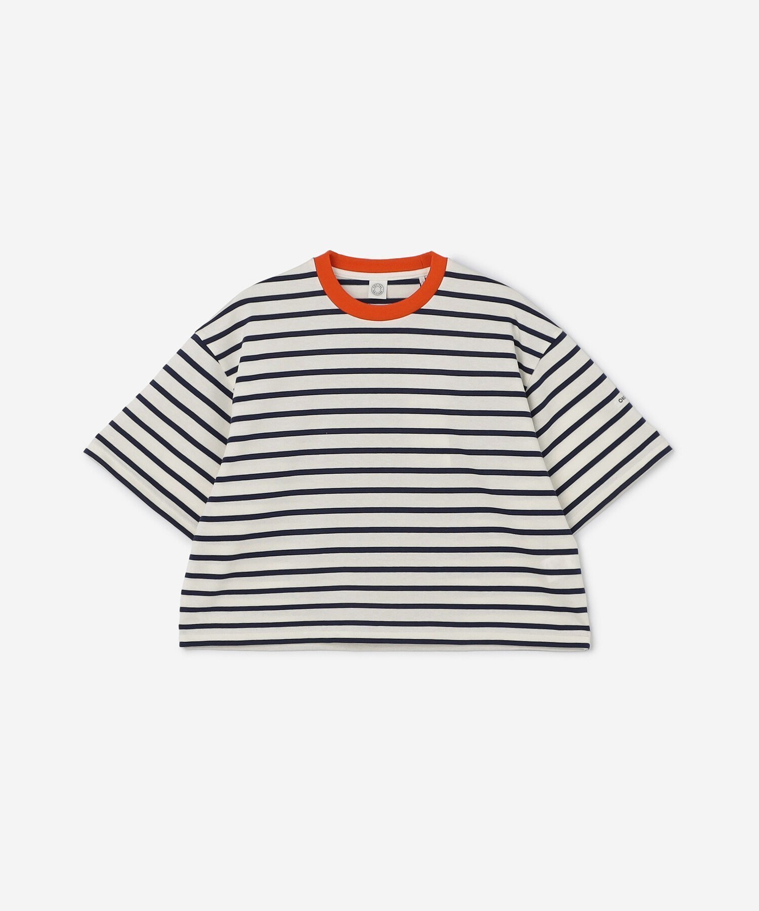 【ビショップ/Bshop】のコットン クルーネックワイドTシャツ WOMEN インテリア・キッズ・メンズ・レディースファッション・服の通販 founy(ファニー) 　ファッション　Fashion　レディースファッション　WOMEN　トップス・カットソー　Tops/Tshirt　シャツ/ブラウス　Shirts/Blouses　ロング / Tシャツ　T-Shirts　カットソー　Cut And Sew　ショート　Short　半袖　Short Sleeve　NAVY系1|ID: prp329100004531664 ipo3291000000032034460