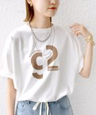 【シップス フォー ウィメン/SHIPS】の【SHIPS別注】81BRANCA ロゴ 5分袖 TEE ホワイト系|ID: prp329100004531686 ipo3291000000034249435