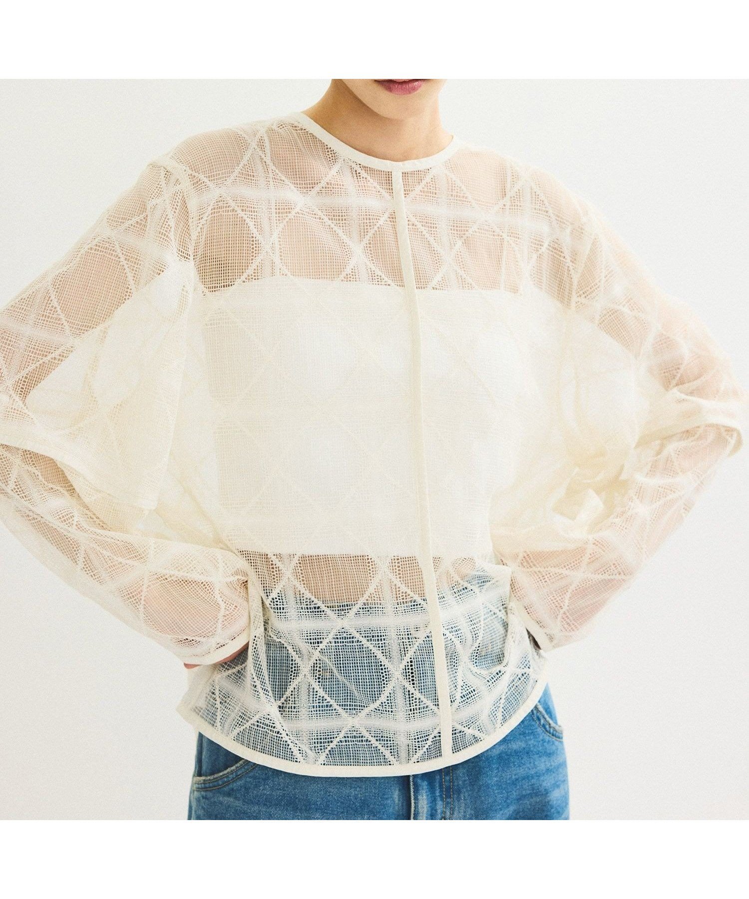 【アダム エ ロペ/ADAM ET ROPE'】のスクエアレースプルオーバー インテリア・キッズ・メンズ・レディースファッション・服の通販 founy(ファニー) 　ファッション　Fashion　レディースファッション　Fashion for Women　トップス・カットソー　Cut & Sew Tops　カジュアルプルオーバー・ニットトップス　Pullovers & Knit Tops / Casual Pullovers　インナー　Innerwear　春　Spring　デニム　Denim, Jeans Material　ポケット　Pocket, Pocket Detail　レース　Lace, Lace Fabric　S/S・春夏　SS, Spring/Summer, Warm Season　おすすめ　Recommended / Our Picks　夏　Summer　2025年　2025　2025春夏・S/S　Spring/Summer 2025 SS25　キナリ(16)|ID: prp329100004531714 ipo3291000000033717846