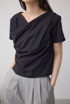 【アズール バイ マウジー/AZUL by moussy】の2WAYドレープスムーストップス 人気、トレンドファッション・服の通販 founy(ファニー) ファッション Fashion レディースファッション WOMEN トップス・カットソー Tops/Tshirt とろみ Thickness シンプル Simple デニム Denim トレンド Trend ドレープ Drape フロント Front ワイド Wide ワンショル One Shoulder thumbnail BLK|ID: prp329100004531716 ipo3291000000032268080