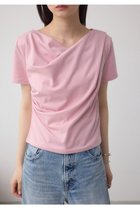 【アズール バイ マウジー/AZUL by moussy】の2WAYドレープスムーストップス 人気、トレンドファッション・服の通販 founy(ファニー) ファッション Fashion レディースファッション WOMEN トップス・カットソー Tops/Tshirt とろみ Thickness シンプル Simple デニム Denim トレンド Trend ドレープ Drape フロント Front ワイド Wide ワンショル One Shoulder thumbnail L/PNK1|ID: prp329100004531716 ipo3291000000032268082