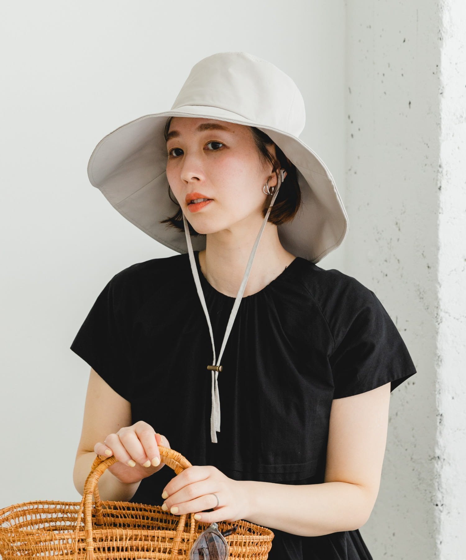 【アーバンリサーチ ロッソ/URBAN RESEARCH ROSSO】のF by ROSSO UVカット撥水ワイドブリムハット インテリア・キッズ・メンズ・レディースファッション・服の通販 founy(ファニー) 　ファッション　Fashion　レディースファッション　WOMEN　2025年　2025　2025春夏・S/S　Ss,Spring/Summer,2025　アウトドア　Outdoor　メッシュ　Mesh　夏　Summer　S/S・春夏　Ss・Spring/Summer　L/GRAY|ID: prp329100004531746 ipo3291000000032034790