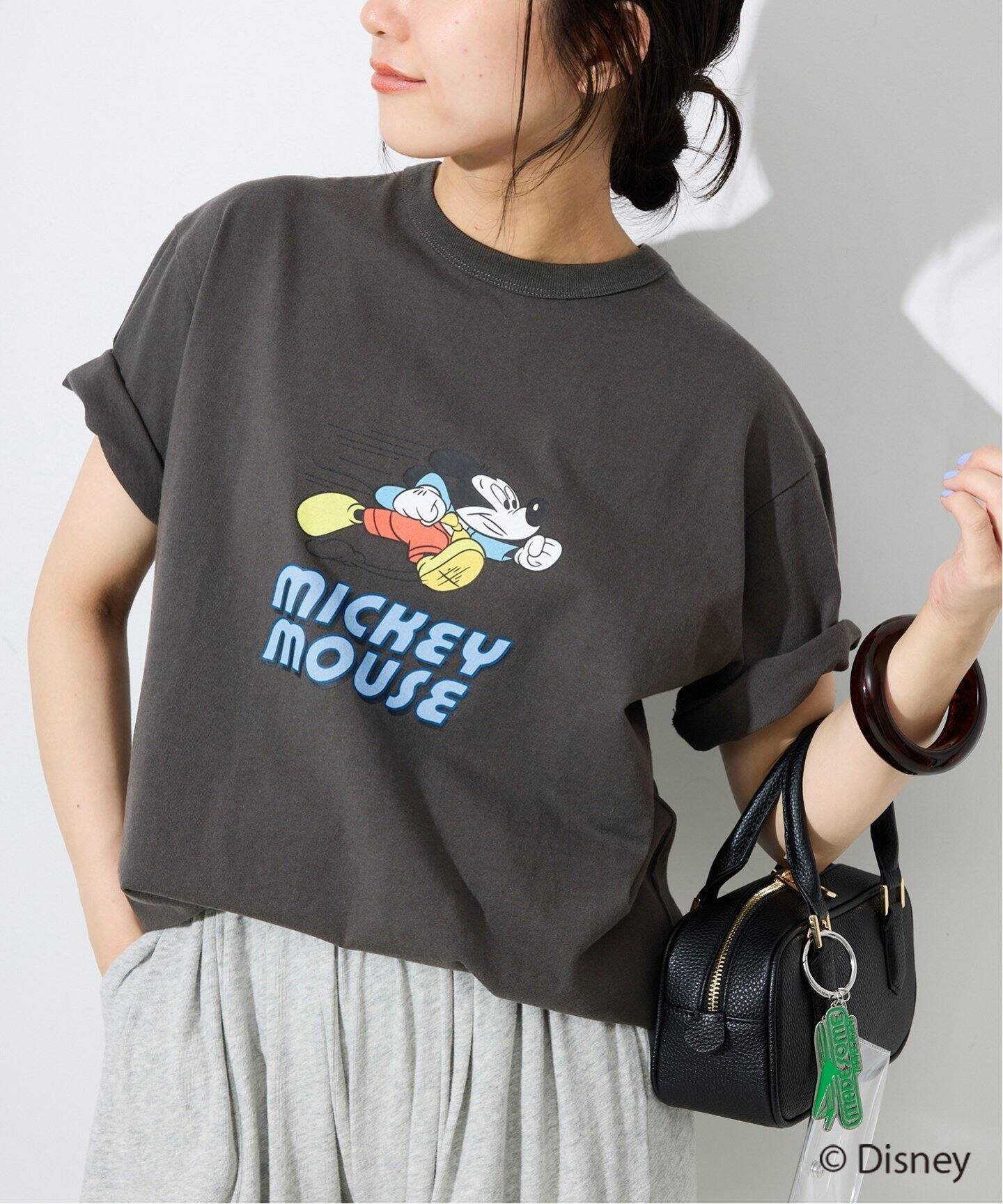 【スローブ イエナ/SLOBE IENA】のChampion/チャンピオン SLOBE別注 /Mickey/ Tシャツ 人気、トレンドファッション・服の通販 founy(ファニー) 　ファッション　Fashion　レディースファッション　Ladies' Fashion Online　トップス・カットソー　Tops/Tshirt　シャツ/ブラウス　Shirts/Blouses　ロング / Tシャツ　T-Shirts　別注　Special Order　 other-1|ID: prp329100004531753 ipo3291000000032670020