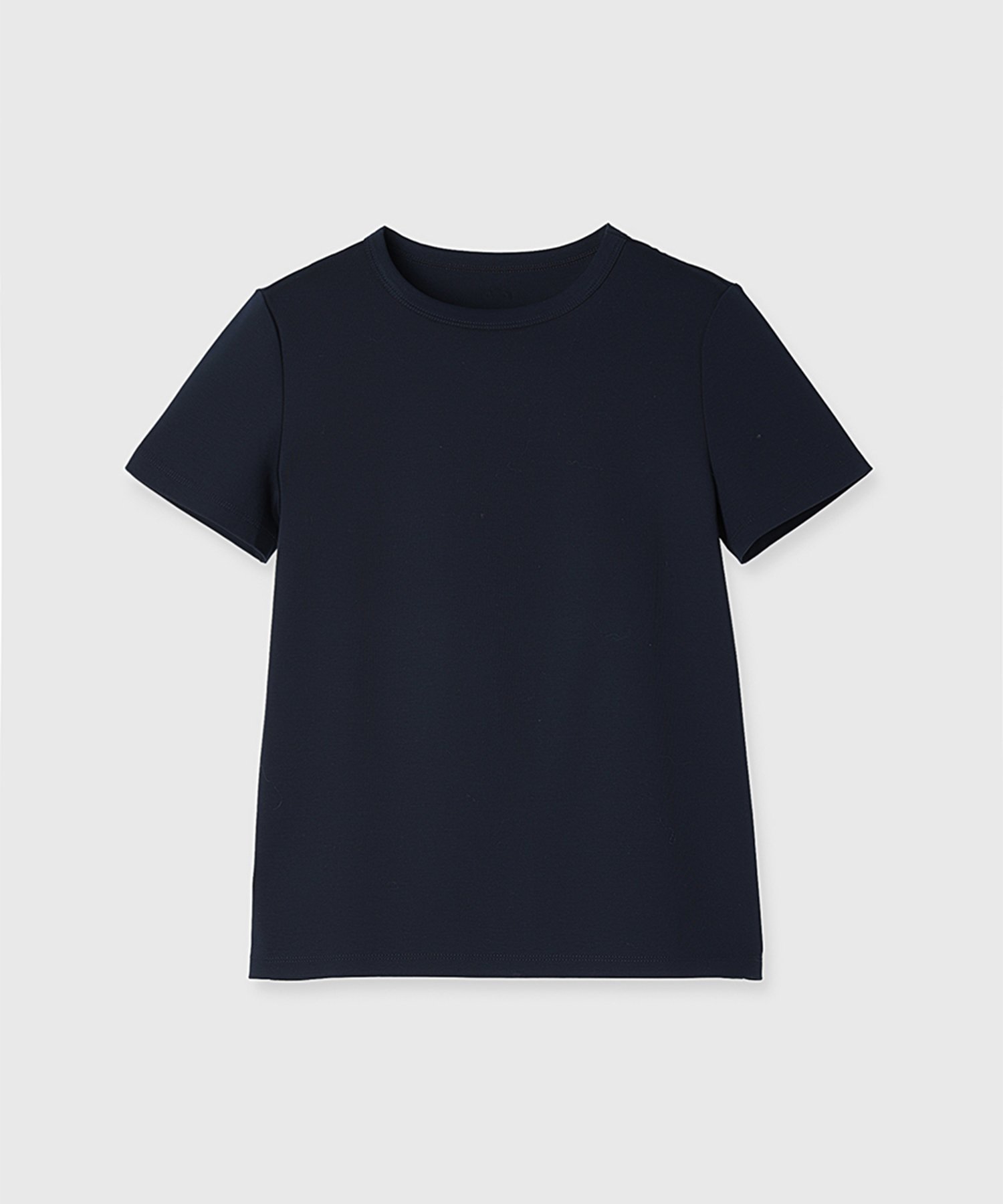 【アニュアンス/anuans】のシルクタッチコットンスリムフィットT インテリア・キッズ・メンズ・レディースファッション・服の通販 founy(ファニー) 　ファッション　Fashion　レディースファッション　WOMEN　シルク　Silk　シルケット　Mercerization　定番　Standard　バランス　Balance　プレート　Plate　ベーシック　Basic　半袖　Short Sleeve　エレガント 上品　Elegant　NAVY|ID: prp329100004531759 ipo3291000000032213732