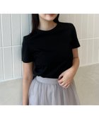 【アニュアンス/anuans】のシルクタッチコットンスリムフィットT 人気、トレンドファッション・服の通販 founy(ファニー) ファッション Fashion レディースファッション Fashion for Women シルク Silk, 100% Silk シルケット Silket, Silky Cotton 定番 Standard, Basic Item バランス Balance, Style Balance プレート Plate, Dish ベーシック Basic, Essential 半袖 Short Sleeve, Half Sleeve エレガント 上品 Elegant thumbnail BLACK|ID: prp329100004531759 ipo3291000000033072438