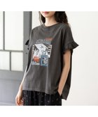 【ニコアンド/niko and】のアソートフリルグラフィックTシャツ チャコール18|ID: prp329100004531769 ipo3291000000032642238