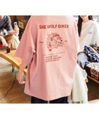 【フリークスストア/FREAK'S STORE】のSHE WOLF DINER×FREAK S STORE/シーウルフダイナー 別注 ビッグシルエット バックプリントTシャツ/WOLF 【限定展開】 25SS ピンク|ID: prp329100004531773 ipo3291000000033596606