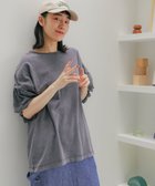 【ニコアンド/niko and】のフリルレースシャーリングプルオーバー チャコール18|ID: prp329100004531777 ipo3291000000032034920