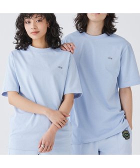 【ラコステ/LACOSTE】のアウトラインクロッククルーネック半袖Tシャツ 人気、トレンドファッション・服の通販 founy(ファニー) ファッション Fashion レディースファッション WOMEN トップス・カットソー Tops/Tshirt シャツ/ブラウス Shirts/Blouses ロング / Tシャツ T-Shirts スマート Smart ポケット Pocket ワンポイント One Point 半袖 Short Sleeve 定番 Standard |ID:prp329100004531779
