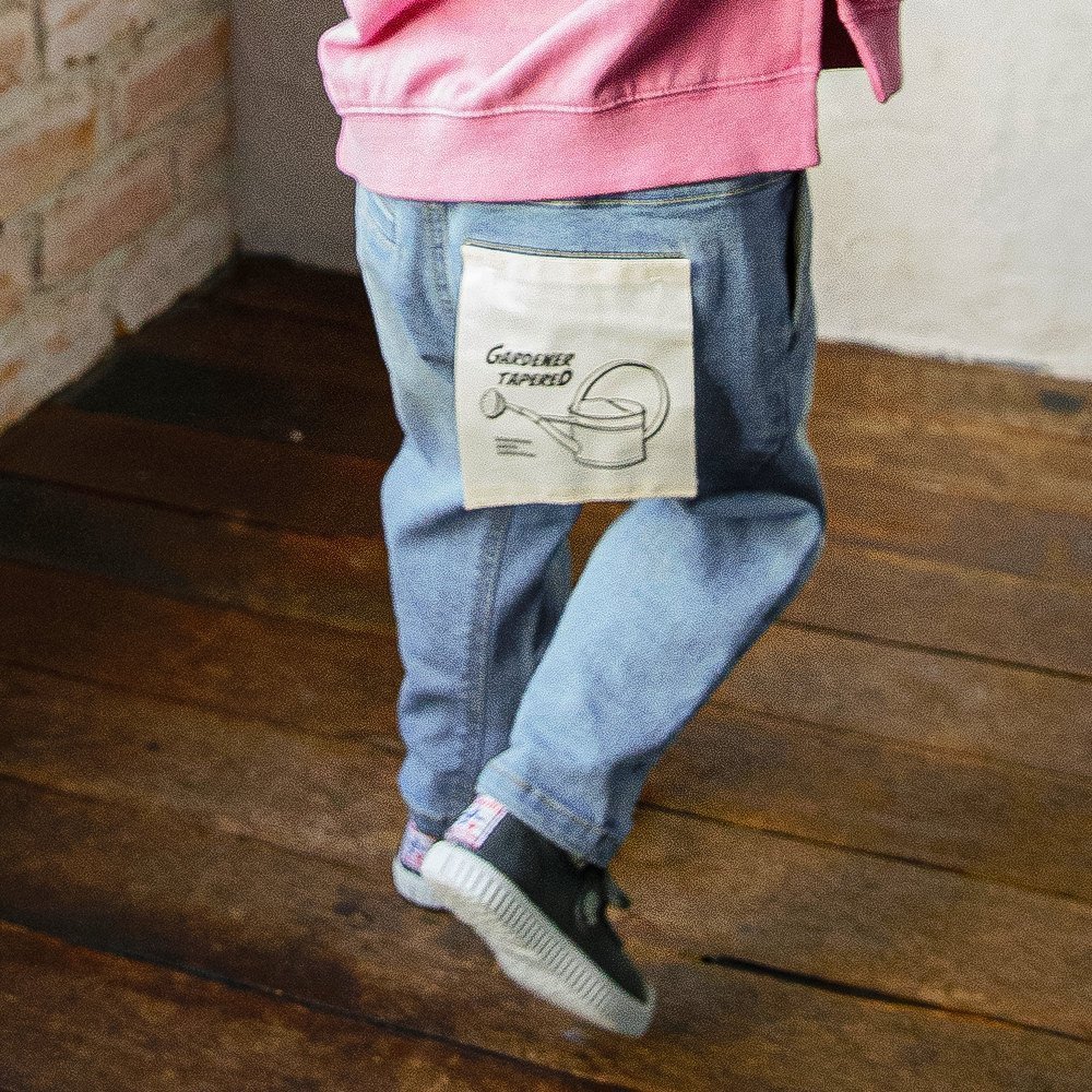 【ブランシェス/branshes / KIDS】の【25SS】ガーデナーテーパードデニムパンツ インテリア・キッズ・メンズ・レディースファッション・服の通販 founy(ファニー) 　ファッション　Fashion　キッズファッション　KIDS　ボトムス　Bottoms/Kids　2025年　2025　2025春夏・S/S　Ss,Spring/Summer,2025　ポケット　Pocket　ブルー|ID: prp329100004531780 ipo3291000000032034930