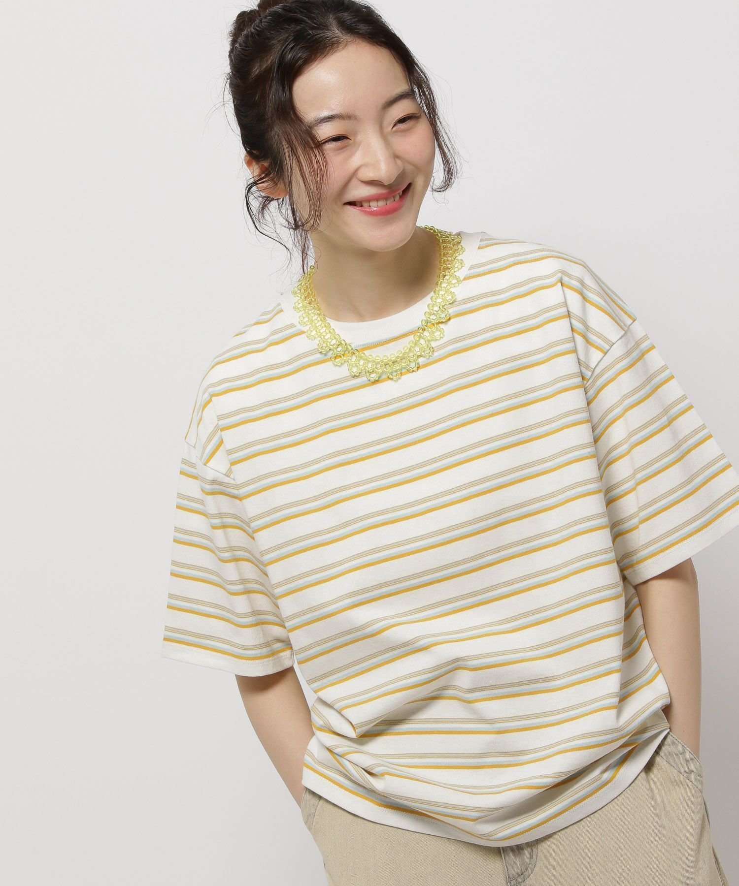 【ニコアンド/niko and】のCOLORマイスターTシャツ インテリア・キッズ・メンズ・レディースファッション・服の通販 founy(ファニー) 　ファッション　Fashion　レディースファッション　WOMEN　トップス・カットソー　Tops/Tshirt　シャツ/ブラウス　Shirts/Blouses　ロング / Tシャツ　T-Shirts　おすすめ　Recommend　デニム　Denim　トレンド　Trend　ビスチェ　Bustier　ベーシック　Basic　ミリタリー　Military　今季　This Season　半袖　Short Sleeve　夏　Summer　抗菌　Antibacterial　春　Spring　S/S・春夏　Ss・Spring/Summer　アイボリーボーダー52|ID: prp329100004531792 ipo3291000000032256137