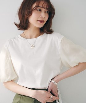 【アンタイトル/UNTITLED】の【二の腕カバー/洗える】袖シアーバルーンプルオーバー 人気、トレンドファッション・服の通販 founy(ファニー) ファッション Fashion レディースファッション WOMEN トップス・カットソー Tops/Tshirt プルオーバー Pullover おすすめ Recommend キュプラ Cupra コンパクト Compact シアー Sheer シルケット Mercerization バルーン Balloon エレガント 上品 Elegant 夏 Summer 洗える Washable |ID:prp329100004531795