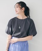 【アンタイトル/UNTITLED】の【二の腕カバー/洗える】袖シアーバルーンプルオーバー 人気、トレンドファッション・服の通販 founy(ファニー) ファッション Fashion レディースファッション WOMEN トップス・カットソー Tops/Tshirt プルオーバー Pullover おすすめ Recommend キュプラ Cupra コンパクト Compact シアー Sheer シルケット Mercerization バルーン Balloon エレガント 上品 Elegant 夏 Summer 洗える Washable thumbnail チャコールグレー|ID: prp329100004531795 ipo3291000000032035001