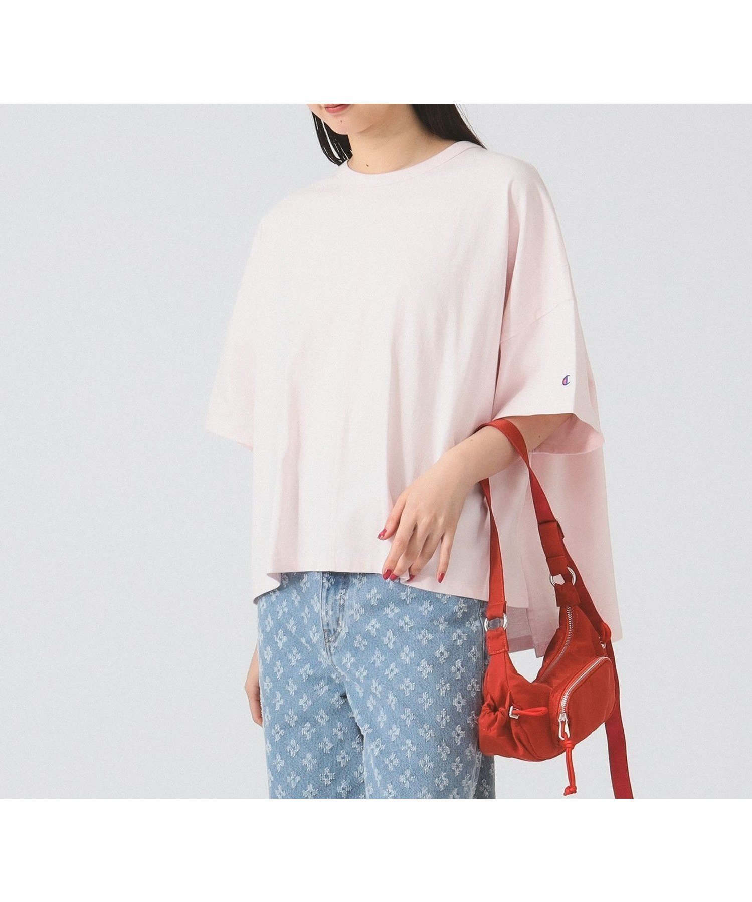 【ビームス ウイメン/BEAMS】の【Tシャツ/レディース/半袖/綿100%/洗濯可】【別注】Champion / ショートスリーブ Tシャツ インテリア・キッズ・メンズ・レディースファッション・服の通販 founy(ファニー) 　ファッション　Fashion　レディースファッション　WOMEN　トップス・カットソー　Tops/Tshirt　シャツ/ブラウス　Shirts/Blouses　ロング / Tシャツ　T-Shirts　キャミワンピース　Cami Dress　ショート　Short　スリット　Slit　スリーブ　Sleeve　デニム　Denim　別注　Special Order　半袖　Short Sleeve　おすすめ　Recommend　夏　Summer　2025年　2025　2025春夏・S/S　Ss,Spring/Summer,2025　PINK|ID: prp329100004531806 ipo3291000000032318227