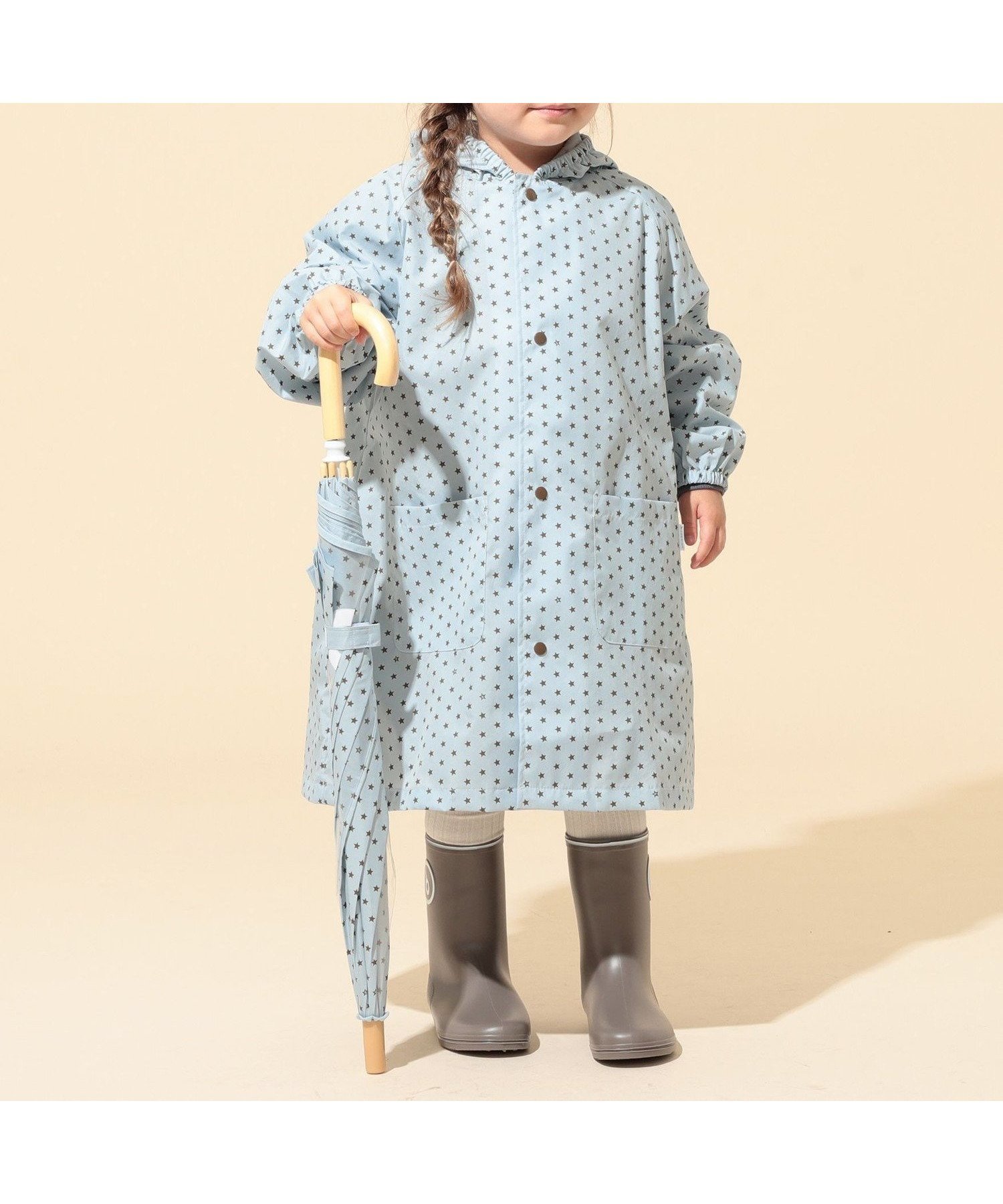 【こども ビームス/コドモ ビームス / KIDS】のこども ビームス / b柄 ランドセル レインコート (90~130cm) レイングッズ 雨 撥水 梅雨 雨の日 レイン 新学期 25SS インテリア・キッズ・メンズ・レディースファッション・服の通販 founy(ファニー) 　ファッション　Fashion　キッズファッション　Fashion for Kids　傘　Umbrella, Parasol　シューズ　Shoes, Footwear　スマート　Smart, Elegant　プリーツ　Pleats, Pleated　ボックス　Boxy, Box Shape　ポーチ　Pouch, Small Case　リュック　Backpack, Rucksack　レイン　Rain, Rainproof　おすすめ　Recommended / Our Picks　2025年　2025　2025春夏・S/S　Spring/Summer 2025 SS25　StarSAX|ID: prp329100004531838 ipo3291000000032754042