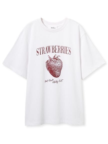 【ミラオーウェン/Mila Owen】のフルーツモチーフグラフィックTシャツ 人気、トレンドファッション・服の通販 founy(ファニー) 　ファッション　Fashion　レディースファッション　WOMEN　トップス・カットソー　Tops/Tshirt　シャツ/ブラウス　Shirts/Blouses　ロング / Tシャツ　T-Shirts　おすすめ　Recommend　ジャケット　Jacket　チェリー　Cherry　プリント　Print　モチーフ　Motif　リラックス　Relax　 other-1|ID: prp329100004531843 ipo3291000000032035207