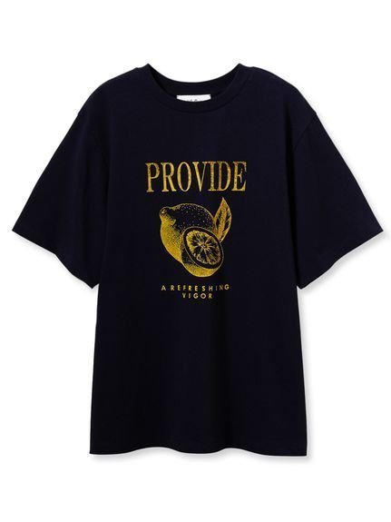 【ミラオーウェン/Mila Owen】のフルーツモチーフグラフィックTシャツ インテリア・キッズ・メンズ・レディースファッション・服の通販 founy(ファニー) 　ファッション　Fashion　レディースファッション　WOMEN　トップス・カットソー　Tops/Tshirt　シャツ/ブラウス　Shirts/Blouses　ロング / Tシャツ　T-Shirts　おすすめ　Recommend　ジャケット　Jacket　チェリー　Cherry　プリント　Print　モチーフ　Motif　リラックス　Relax　NVY[089]|ID: prp329100004531843 ipo3291000000032035211