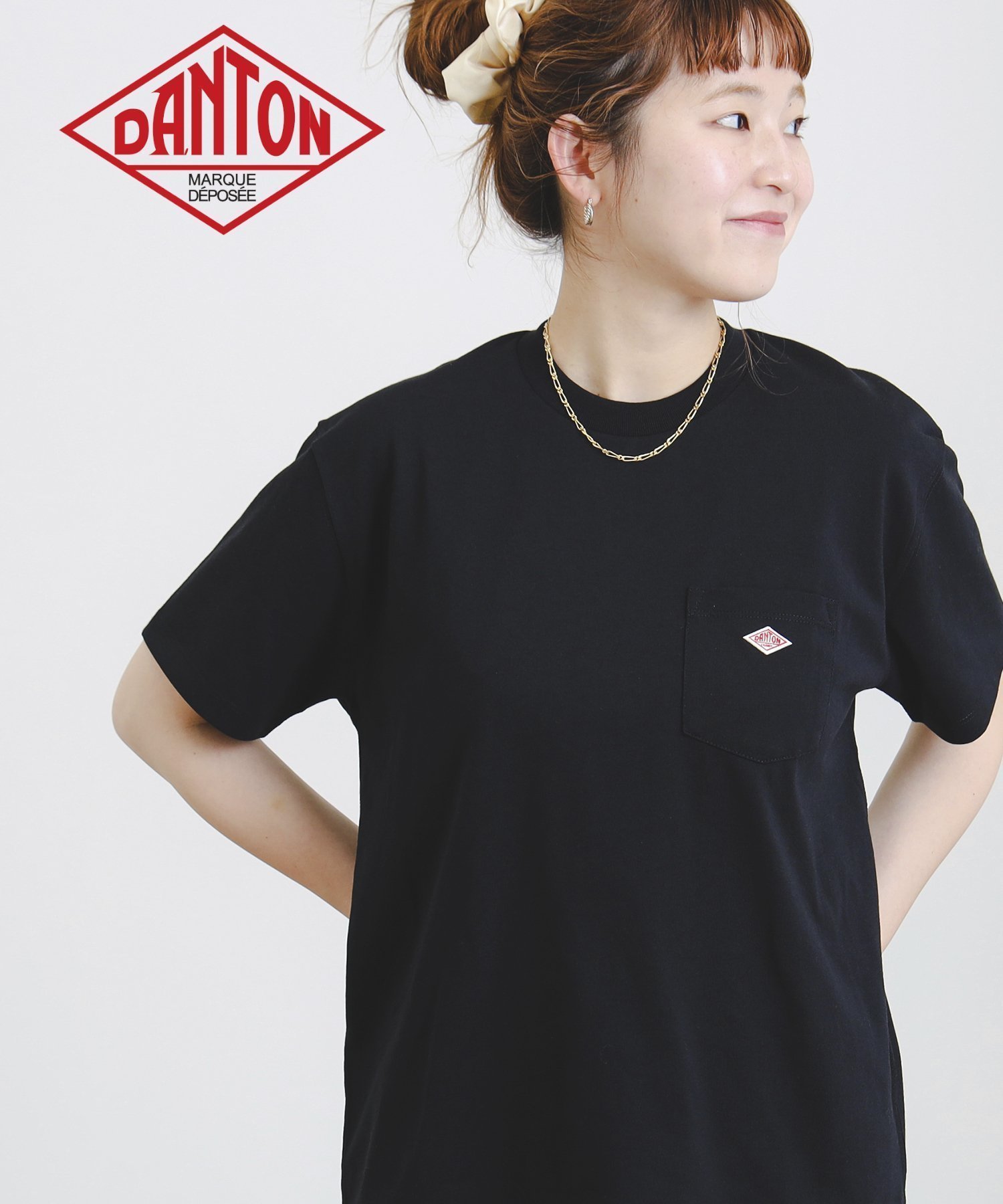 【ビーミングライフストアバイビームス/B:MING LIFE STORE by BEAMS】のDANTON / SHORT SLEEVE POCKET T-SHIRT PLAIN(S~M) インテリア・キッズ・メンズ・レディースファッション・服の通販 founy(ファニー) 　ファッション　Fashion　レディースファッション　WOMEN　トップス・カットソー　Tops/Tshirt　シャツ/ブラウス　Shirts/Blouses　ロング / Tシャツ　T-Shirts　シンプル　Simple　ベーシック　Basic　ボックス　Box　ポケット　Pocket　ワンポイント　One Point　BLACK|ID: prp329100004531862 ipo3291000000032035288