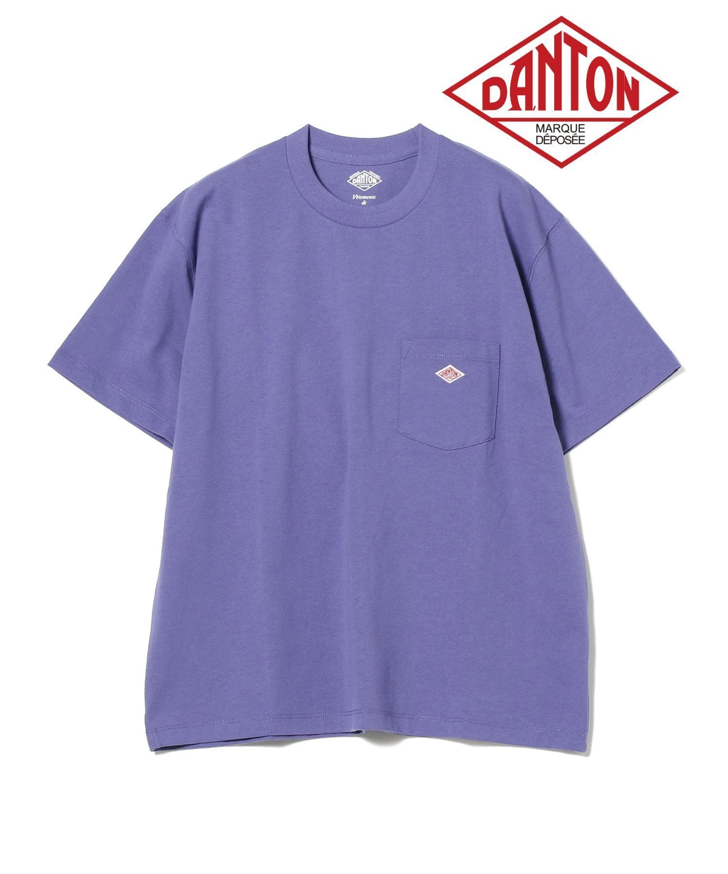 【ビーミングライフストアバイビームス/B:MING LIFE STORE by BEAMS】のDANTON / SHORT SLEEVE POCKET T-SHIRT PLAIN(S~M) インテリア・キッズ・メンズ・レディースファッション・服の通販 founy(ファニー) 　ファッション　Fashion　レディースファッション　WOMEN　トップス・カットソー　Tops/Tshirt　シャツ/ブラウス　Shirts/Blouses　ロング / Tシャツ　T-Shirts　シンプル　Simple　ベーシック　Basic　ボックス　Box　ポケット　Pocket　ワンポイント　One Point　PURPLE|ID: prp329100004531862 ipo3291000000032035296