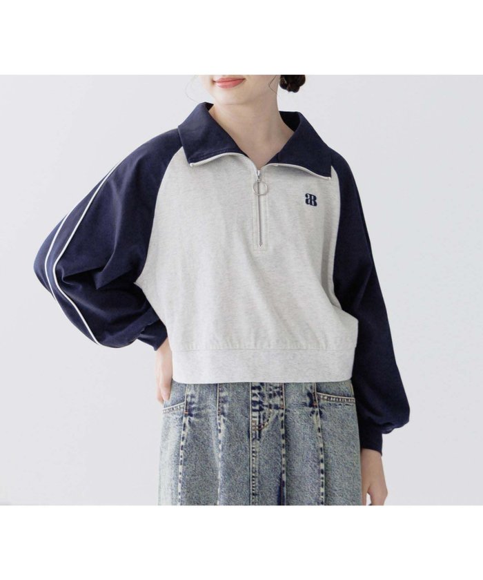 【グローバルワーク/GLOBAL WORK / KIDS】のヘビロッTEEハーフZIP長袖/キッズ/311281 インテリア・キッズ・メンズ・レディースファッション・服の通販 founy(ファニー) https://founy.com/ ファッション Fashion キッズファッション Fashion for Kids ガーリー Girly, Feminine Style ショート Short, Short Length ハーフ Half, Half-Length パイピング Piping, Trim Design ワンポイント One Point, Statement Accent 長袖 Long Sleeve, Full Sleeve |ID: prp329100004531863 ipo3291000000033507481