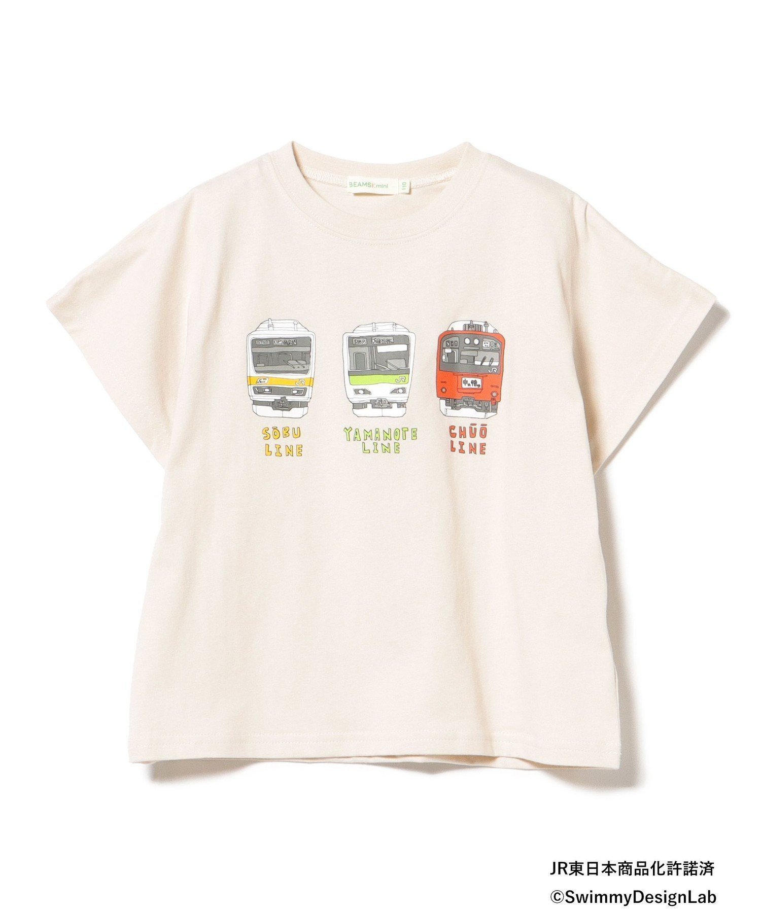 【ビームス ミニ/BEAMS mini / KIDS】のJR フロント トレイン Tシャツ 2025SS (90~150cm) インテリア・キッズ・メンズ・レディースファッション・服の通販 founy(ファニー) 　ファッション　Fashion　キッズファッション　Fashion for Kids　2025年　2025　2025春夏・S/S　Spring/Summer 2025 SS25　おすすめ　Recommended / Our Picks　フロント　Front, Front Design　プリント　Print, Printed Pattern　人気　Popular, Best Seller　IVORY|ID: prp329100004531880 ipo3291000000033359764
