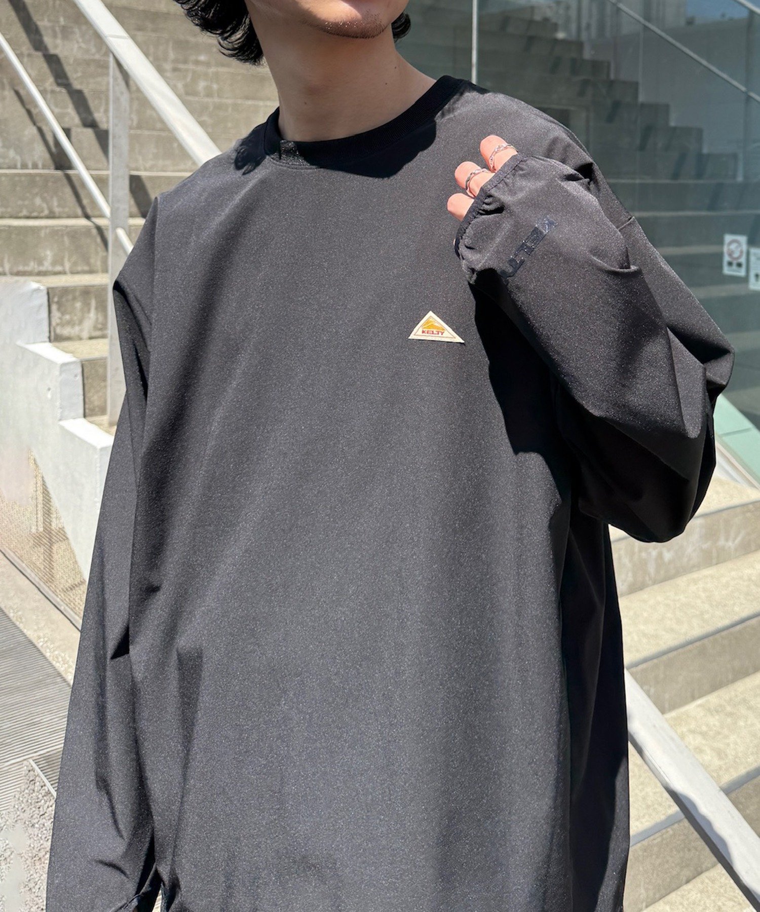 【セットアップセブン/SETUP7】のKELTY/ラッシュコンフォート L/S Tシャツ KE25113008 インテリア・キッズ・メンズ・レディースファッション・服の通販 founy(ファニー) 　ファッション　Fashion　レディースファッション　Fashion for Women　トップス・カットソー　Cut & Sew Tops　シャツ・ブラウス・オフィスカジュアル　Elegant Blouses & Button-Ups　ロングTシャツ・Tシャツ　Longline T-Shirts & Tees　アウトドア　Outdoor Clothing　カーゴパンツ　Cargo Pants, Utility Pants　シンプル　Simple, Minimal　ストレッチ　Stretch, Stretchy Fabric　デニム　Denim, Jeans Material　トレンド　Trend, Trending Now　フィット　Fit, Slim Fit　フレーム　Frame, Outline　リラックス　Relax, Relaxed Fit　ワイド　Wide, Wide Fit　再入荷　Restock / Back in Stock　夏　Summer　BLK|ID: prp329100004531892 ipo3291000000033550786