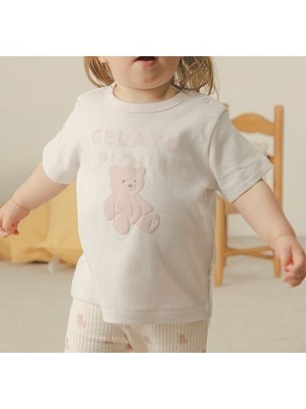 【ジェラート ピケ/gelato pique / KIDS】の【BABY】ぬいぐるみワンポイントTシャツ インテリア・キッズ・メンズ・レディースファッション・服の通販 founy(ファニー) 　ファッション　Fashion　キッズファッション　KIDS　おすすめ　Recommend　カットソー　Cut And Sew　プリント　Print　ラベンダー　Lavender　ロング　Long　ワンポイント　One Point　PNK[066]|ID: prp329100004531896 ipo3291000000032035437