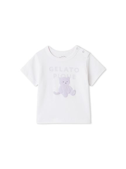 【ジェラート ピケ/gelato pique / KIDS】の【BABY】ぬいぐるみワンポイントTシャツ インテリア・キッズ・メンズ・レディースファッション・服の通販 founy(ファニー) 　ファッション　Fashion　キッズファッション　KIDS　おすすめ　Recommend　カットソー　Cut And Sew　プリント　Print　ラベンダー　Lavender　ロング　Long　ワンポイント　One Point　LAV[071]|ID: prp329100004531896 ipo3291000000032035438