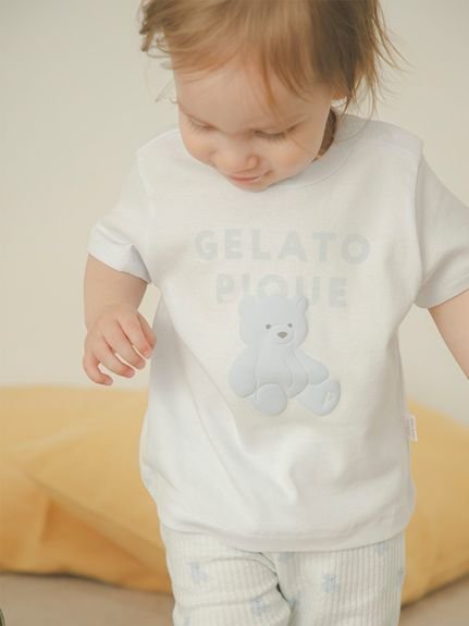 【ジェラート ピケ/gelato pique / KIDS】の【BABY】ぬいぐるみワンポイントTシャツ インテリア・キッズ・メンズ・レディースファッション・服の通販 founy(ファニー) 　ファッション　Fashion　キッズファッション　KIDS　おすすめ　Recommend　カットソー　Cut And Sew　プリント　Print　ラベンダー　Lavender　ロング　Long　ワンポイント　One Point　BLU[086]|ID: prp329100004531896 ipo3291000000032035440