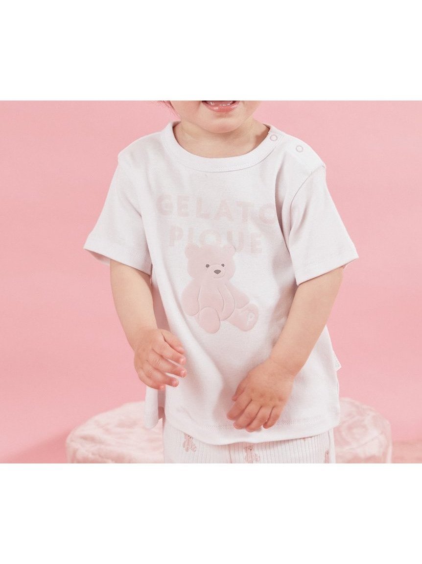 【ジェラート ピケ/gelato pique / KIDS】の【BABY】ぬいぐるみワンポイントTシャツ インテリア・キッズ・メンズ・レディースファッション・服の通販 founy(ファニー) 　ファッション　Fashion　キッズファッション　KIDS Children’s Clothing　おすすめ　Recommend　カットソー　Cut And Sew　プリント　Print　ラベンダー　Lavender　ロング　Long　ワンポイント　One Point　PNK[066]|ID: prp329100004531896 ipo3291000000032642156