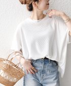 【シップス フォー ウィメン/SHIPS】の【WEB限定】SHIPS any 洗濯機可能 ワッフル ワイド TEE ホワイト|ID: prp329100004531899 ipo3291000000033505982