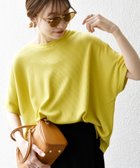 【シップス フォー ウィメン/SHIPS】の【WEB限定】SHIPS any 洗濯機可能 ワッフル ワイド TEE イエロー|ID: prp329100004531899 ipo3291000000033505997