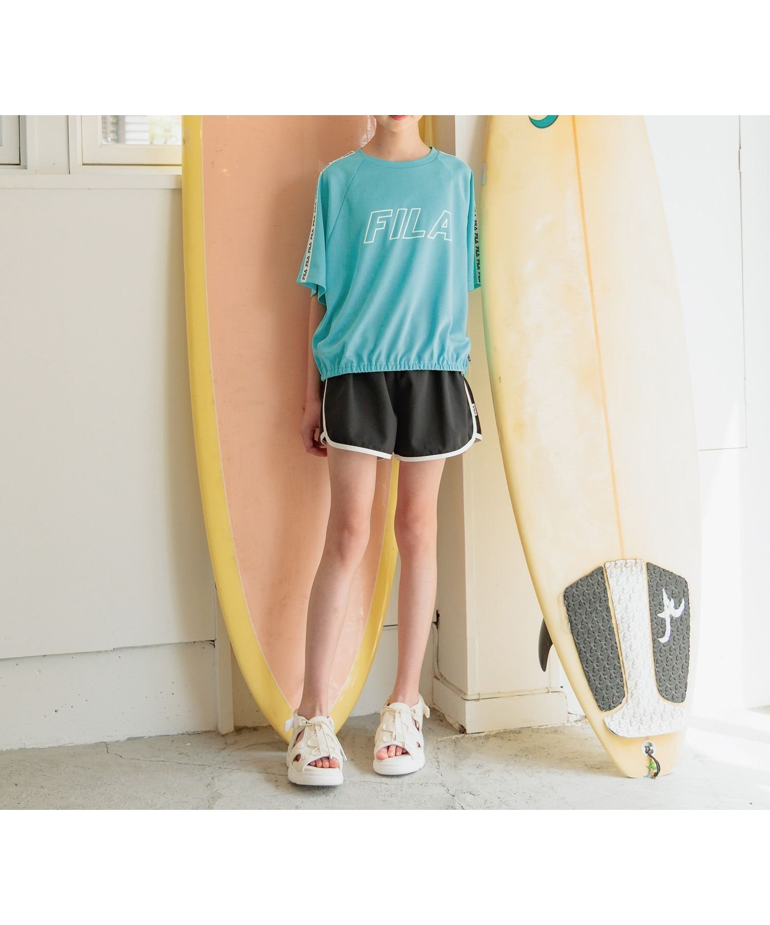 【グローバルワーク/GLOBAL WORK / KIDS】の※FILAコラボ/SWIM3P/キッズ/319712 人気、トレンドファッション・服の通販 founy(ファニー) 　ファッション　Fashion　キッズファッション　KIDS Children’s Clothing　インナー　Inner　キュロット　Culottes　コラボ　Collaboration　ショート　Short　ストレッチ　Stretch　タンク　Tank　半袖　Short Sleeve　長袖　Long Sleeve　 other-1|ID: prp329100004531901 ipo3291000000032690579