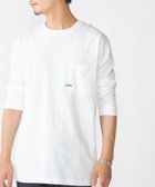 【シップス フォー ウィメン/SHIPS】の【WEB限定】SHIPS マイクロ SHIPSロゴ ポケット ロングスリーブ Tシャツ (ロンT) ホワイト|ID: prp329100004531902 ipo3291000000032384074