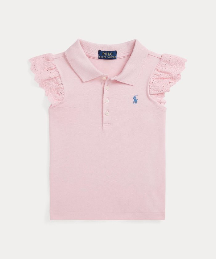 【ラルフローレン/RALPH LAUREN / KIDS】の(ガールズ 2才~6才)アイレット ストレッチ メッシュ ポロシャツ インテリア・キッズ・メンズ・レディースファッション・服の通販 founy(ファニー) https://founy.com/ ファッション Fashion キッズファッション Fashion for Kids アイレット Eyelet Lace ストレッチ Stretch, Stretchy Fabric ストレート Straight, Straight Cut スリット Slit, Slit Detail フリル Frill, Ruffle ポロシャツ Polo Shirt, Collared Tee メッシュ Mesh, Net Fabric |ID: prp329100004531909 ipo3291000000032654227