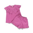 【ブランシェス/branshes / KIDS】の【WEB限定/DRC】フリルカットソーセットアップ ピンク|ID: prp329100004531920 ipo3291000000032081506