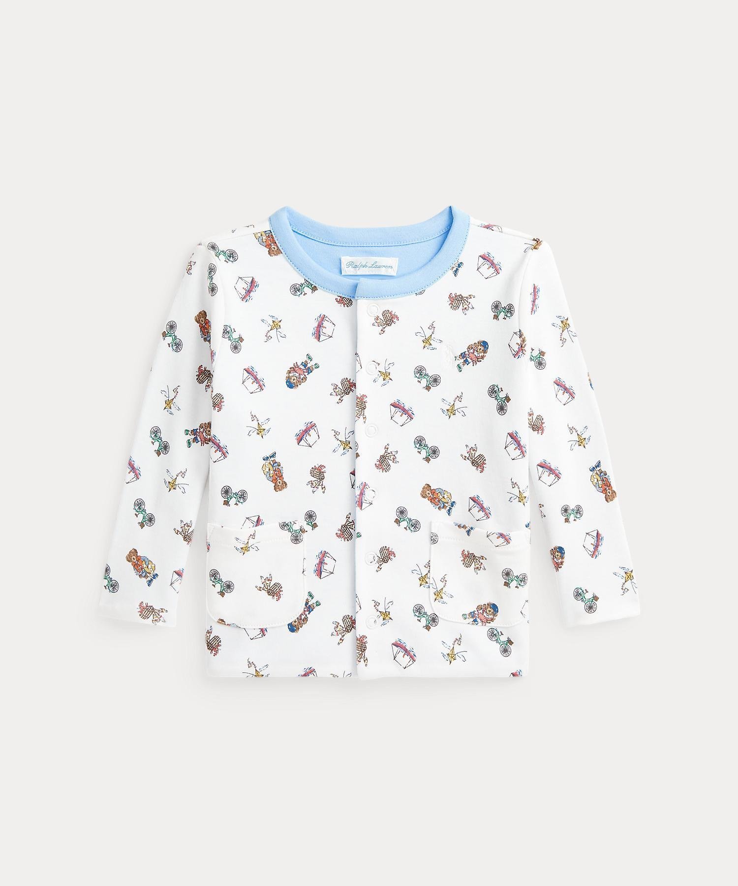 【ラルフローレン/RALPH LAUREN / KIDS】の(ベビー)Polo ベア リバーシブル コットン ジャケット 人気、トレンドファッション・服の通販 founy(ファニー) 　ファッション　Fashion　キッズファッション　Fashion for Kids　アウター　Coat Outerwear /Kids　ジャケット　Jacket, Outerwear　パッチ　Patch, Appliqué　フロント　Front, Front Design　プリント　Print, Printed Pattern　ベビー　Baby, Babywear　ポケット　Pocket, Pocket Detail　モチーフ　Motif, Design Theme　リバーシブル　Reversible, Two-Sided　夏　Summer　無地　Plain, Solid Color　長袖　Long Sleeve, Full Sleeve　 other-1|ID: prp329100004531923 ipo3291000000032971530