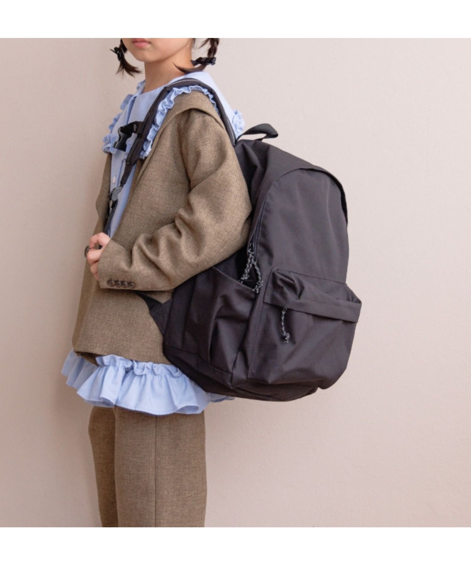 【ローリーズファーム/LOWRYS FARM / KIDS】のハッスイリュック_14L インテリア・キッズ・メンズ・レディースファッション・服の通販 founy(ファニー) 　ファッション　Fashion　キッズファッション　Fashion for Kids　おすすめ　Recommended / Our Picks　ショルダー　Shoulder, Shoulder Strap　ジップ　Zip, Zipper　フォルム　Silhouette, Form　ポケット　Pocket, Pocket Detail　メッシュ　Mesh, Net Fabric　リュック　Backpack, Rucksack　傘　Umbrella, Parasol　ブラック09|ID: prp329100004531924 ipo3291000000032995936
