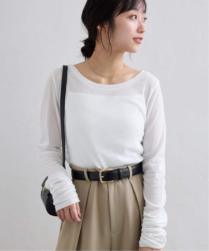 【スローブ イエナ/SLOBE IENA】のシアーロングインナー インテリア・キッズ・メンズ・レディースファッション・服の通販 founy(ファニー) https://founy.com/ ファッション Fashion レディースファッション WOMEN 2025年 2025 2025春夏・S/S Ss,Spring/Summer,2025 おすすめ Recommend インナー Inner カットソー Cut And Sew シアー Sheer スウェット Sweat 春 Spring |ID: prp329100004531931 ipo3291000000032035596