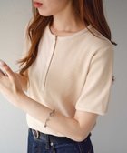 【ディスコート/Discoat】の【29色展開/多色買い】ワッフルリングドット半袖Tシャツ《WEB限定》 ライトベージュ|ID: prp329100004531933 ipo3291000000032128203