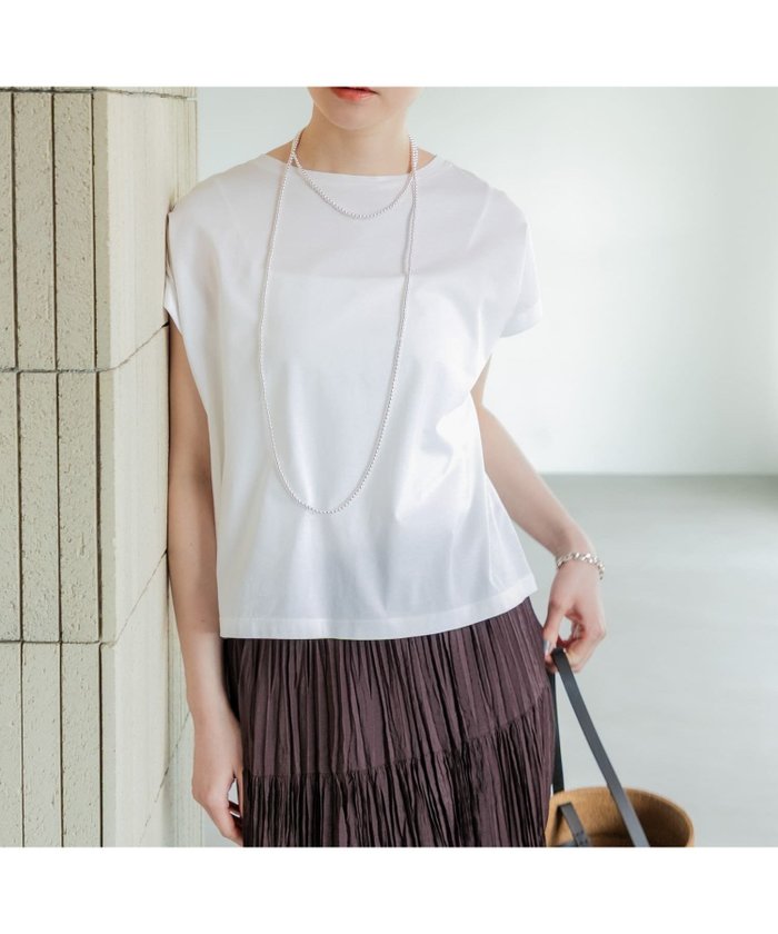 【アーバンリサーチ/URBAN RESEARCH】のスーピマコットンボートネックカットソー インテリア・キッズ・メンズ・レディースファッション・服の通販 founy(ファニー) https://founy.com/ ファッション Fashion レディースファッション Ladies' Fashion Online トップス・カットソー Tops/Tshirt カットソー Cut and Sewn 2025年 2025 2025春夏・S/S Ss,Spring/Summer,2025 インナー Inner カットソー Cut And Sew シルケット Mercerization ジャケット Jacket バランス Balance ビスチェ Bustier 夏 Summer S/S・春夏 Ss・Spring/Summer |ID: prp329100004531944 ipo3291000000032677641